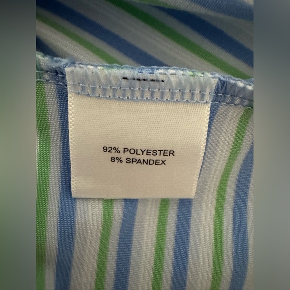 Peter Millar Summer Comfort Polo Golf Shirt Payne’s Valley Logo Striped Size XL - Picture 6 of 11
